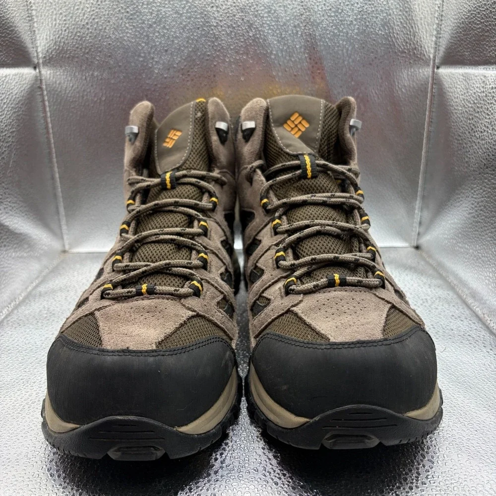 Size 12 Columbia Crestwood Brown Mid Mens Waterproof Hiking Boots BM5371-231